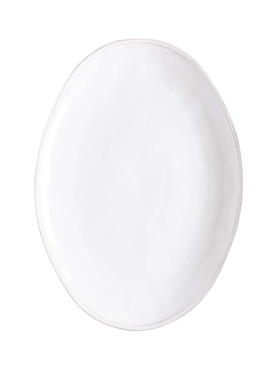 
Handcrafted Serving Platter "Fontana" - White