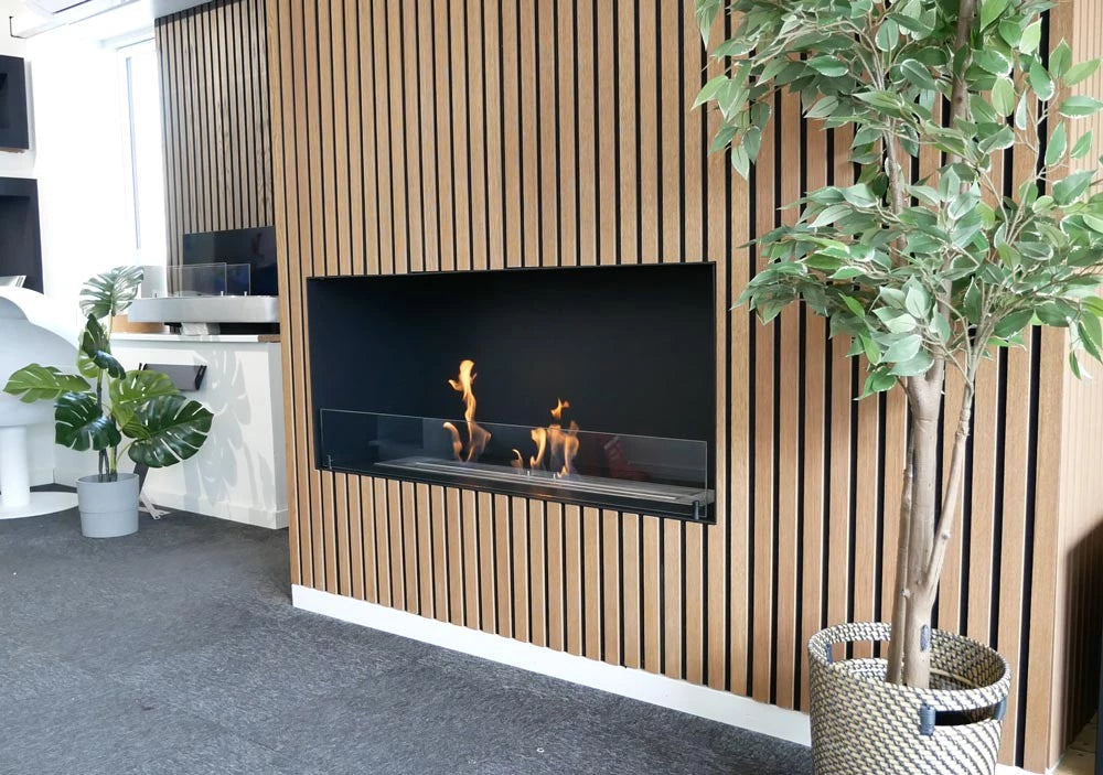 
Bioethanol Built-in Wall Fireplace Foco One 1200, Black