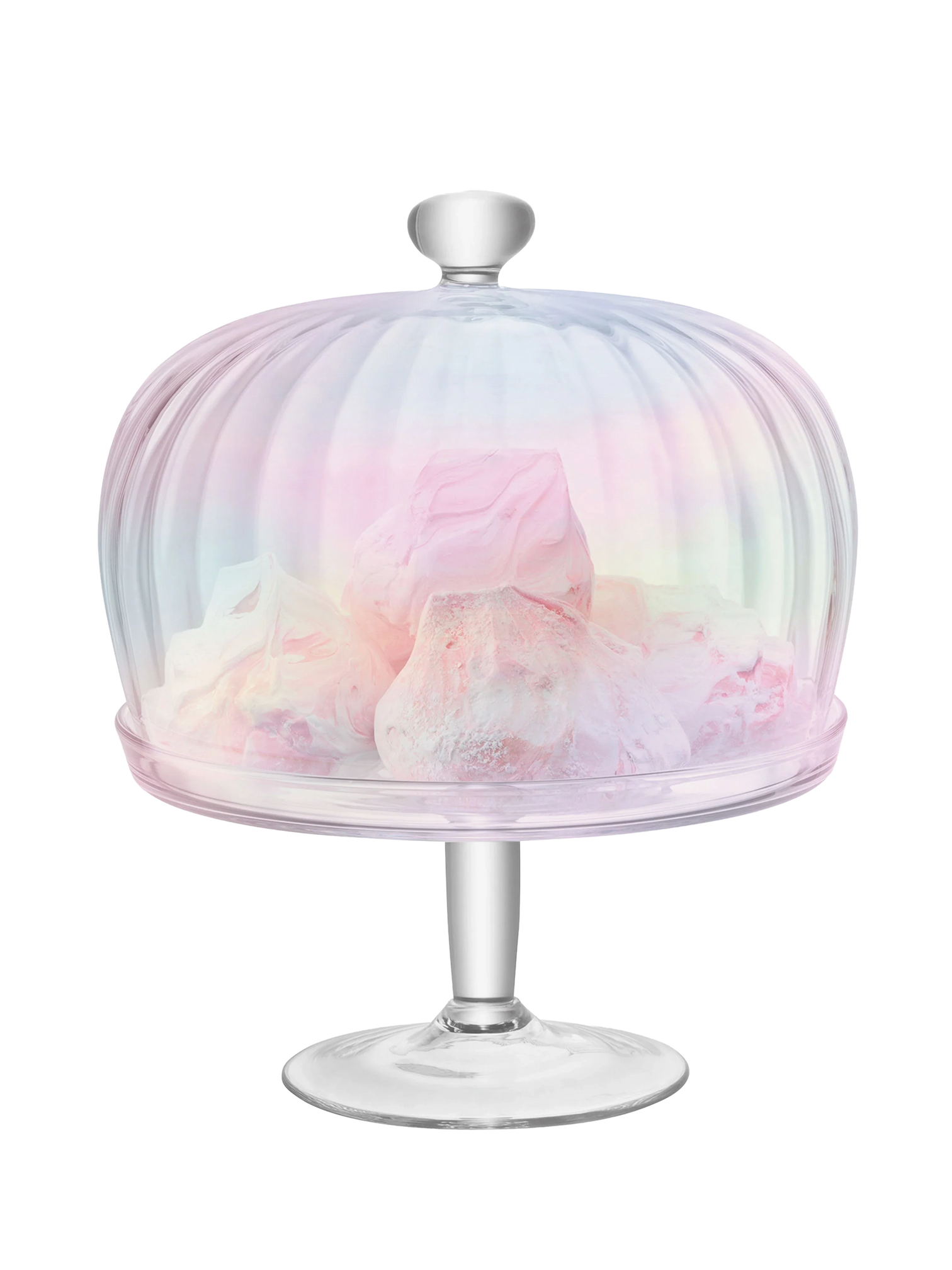 
Handmade Designer Cake Stand "Pearl" with Dome Ø27cm / 31cm