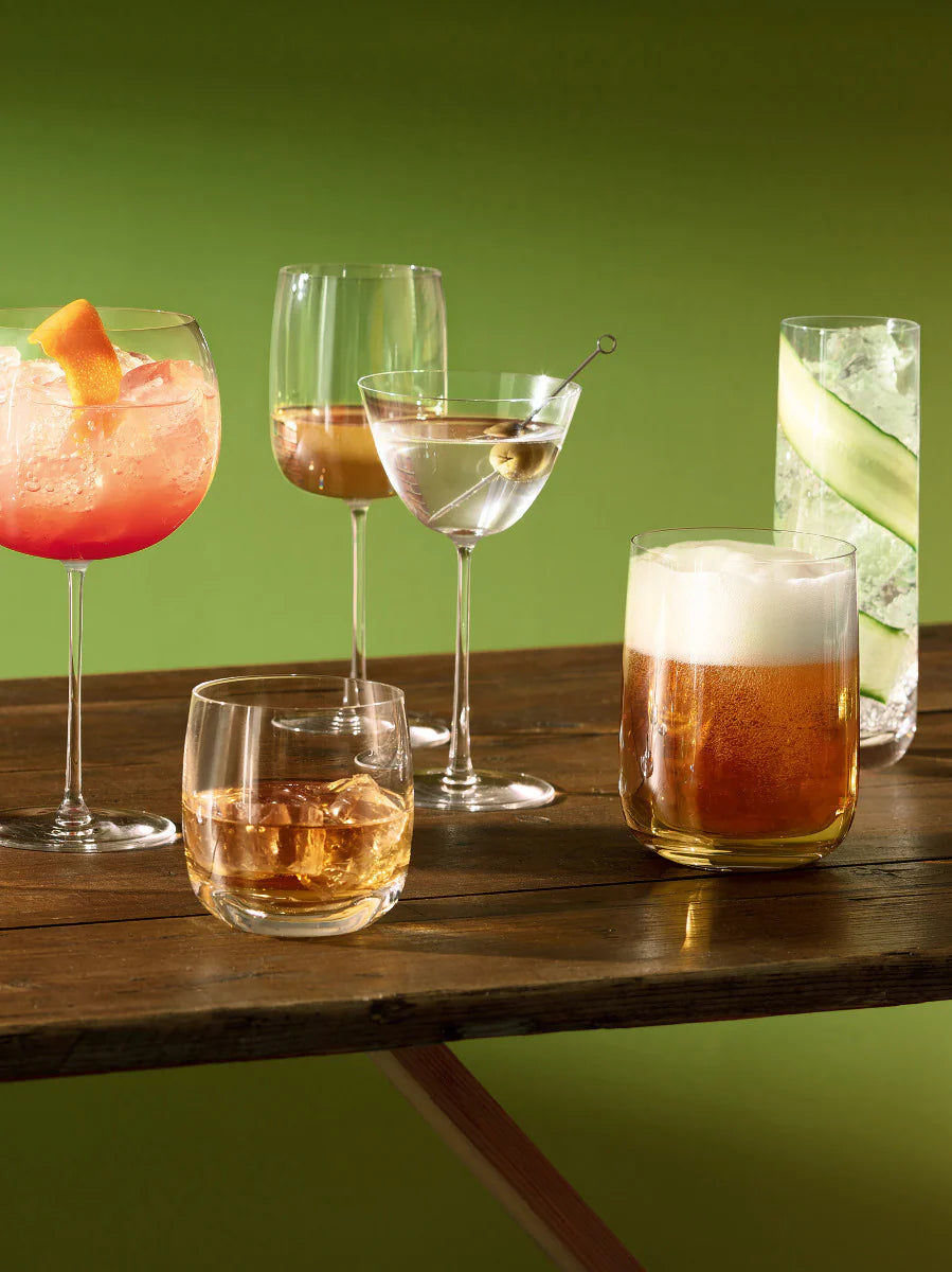 
Hand-blown Tumbler Glasses "Borough" 300 ml, Set of 4