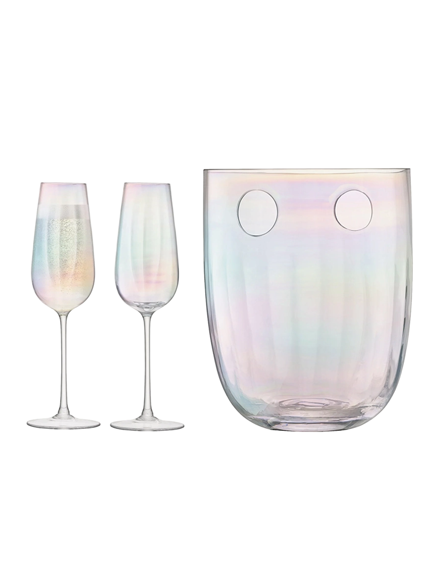 
3-teiliges Champagner-Set „Pearl“