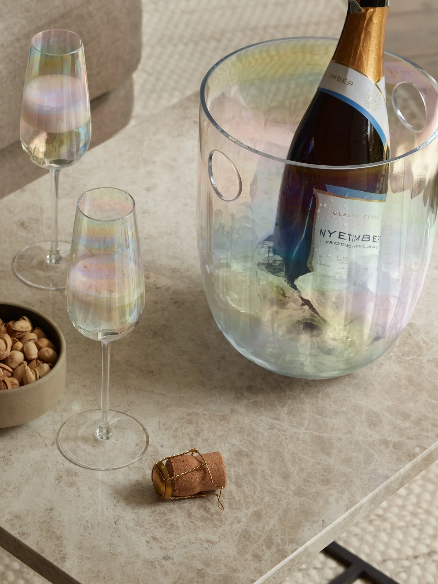 
3-teiliges Champagner-Set „Pearl“