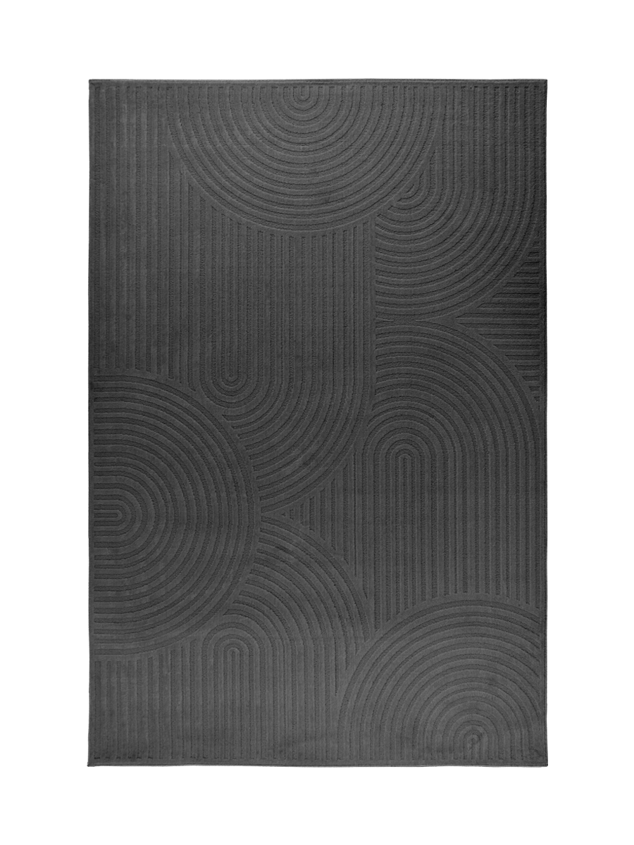 
"Gala 300" Designer Rug - Dark Grey - 80 x 150 cm