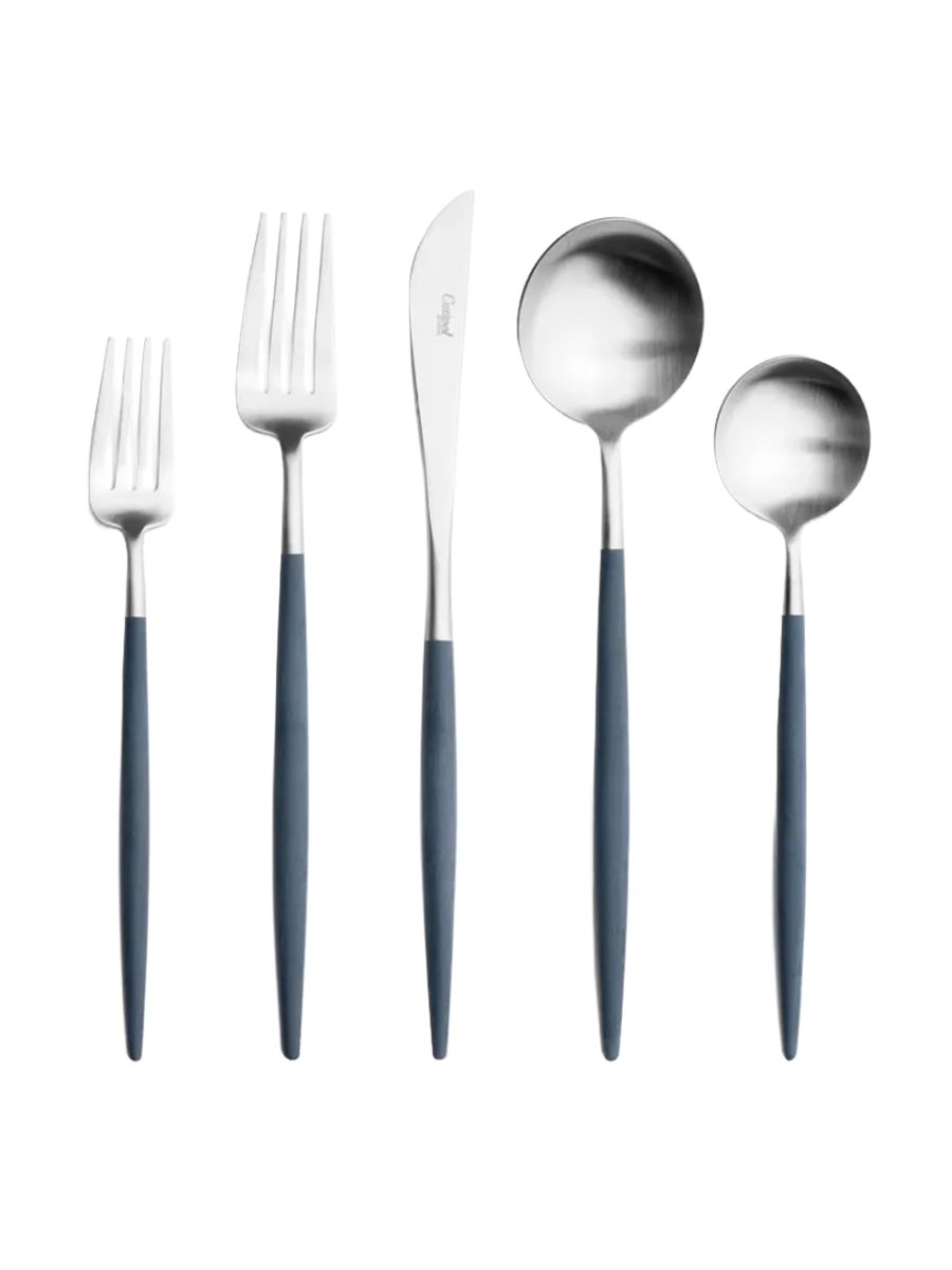 
Cutipol "Goa Blue Silver" Cutlery Set, 30-piece