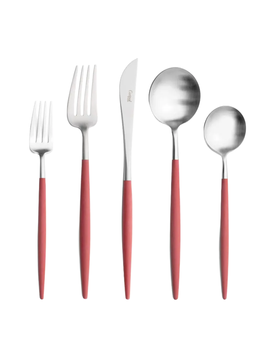 
Cutipol "Goa Red Silver" Cutlery Set, 30-piece