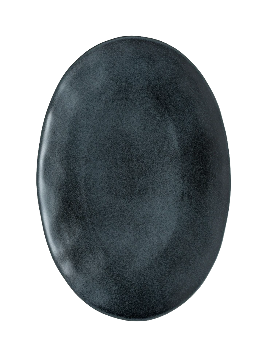 
Handmade Serving Platter "Livia" - Matte black