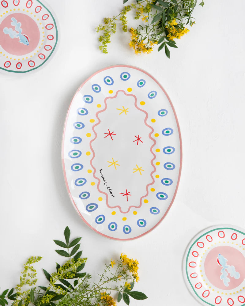 
Handcrafted Serving Platter "Summer Bliss"