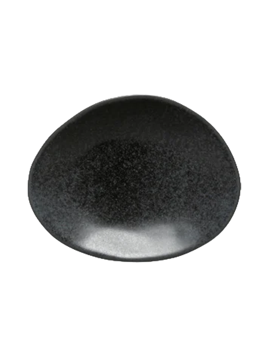 
Handmade Bread & Appetizer Plate "Livia" - Matte black