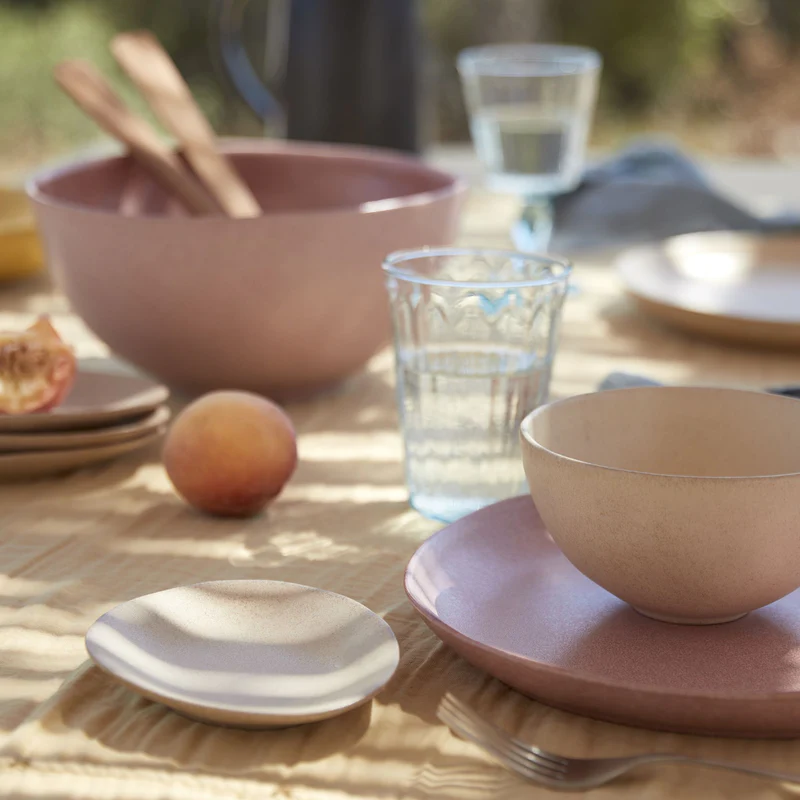 
Handmade Bread & Appetizer Plate "Livia" - Champagne yellow