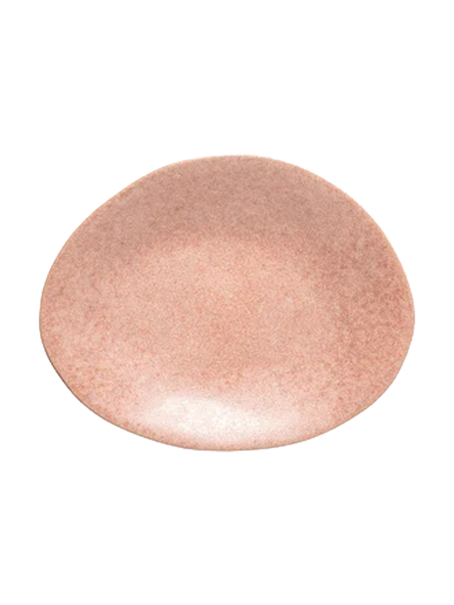 
Handmade Bread & Appetizer Plate "Livia" - Mauve Pink