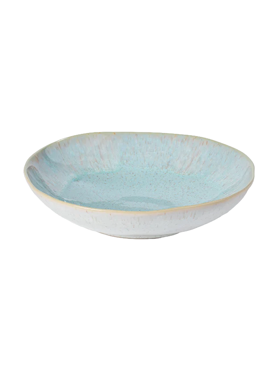 
Assiette à soupe et à pâtes artisanale « Eivissa » - Bleu Mer