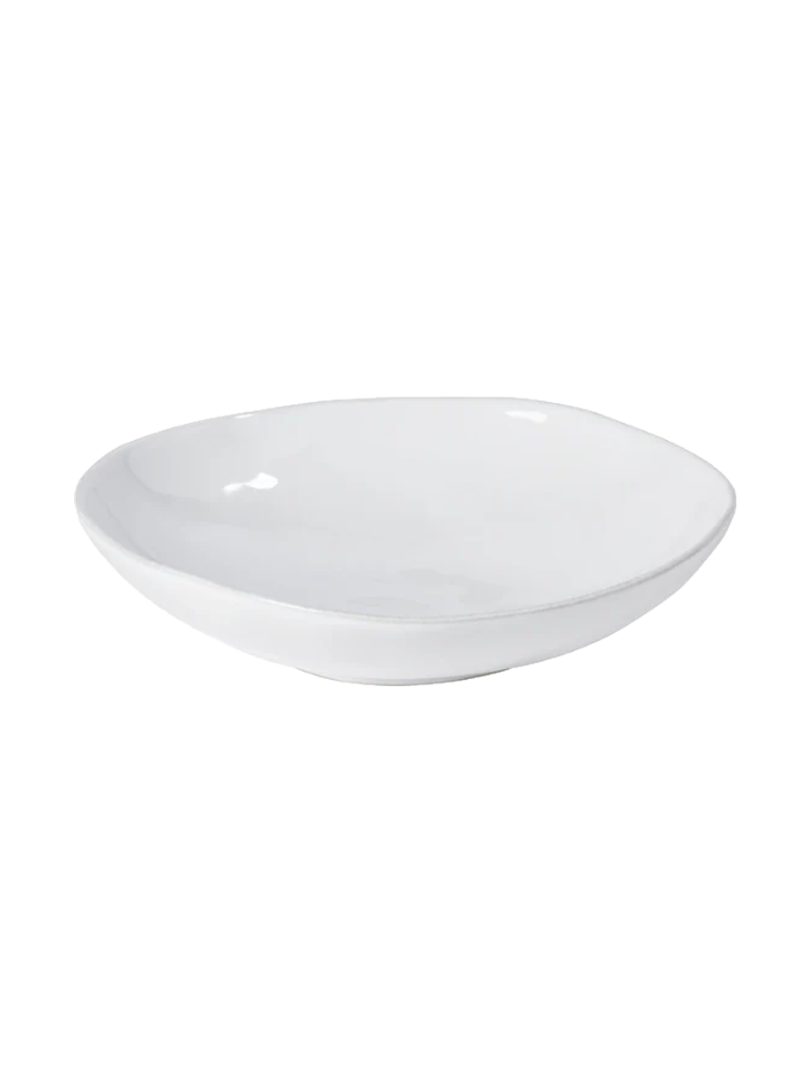 
Assiettes creuses et à pâtes artisanales « Livia » - Blanc brillant