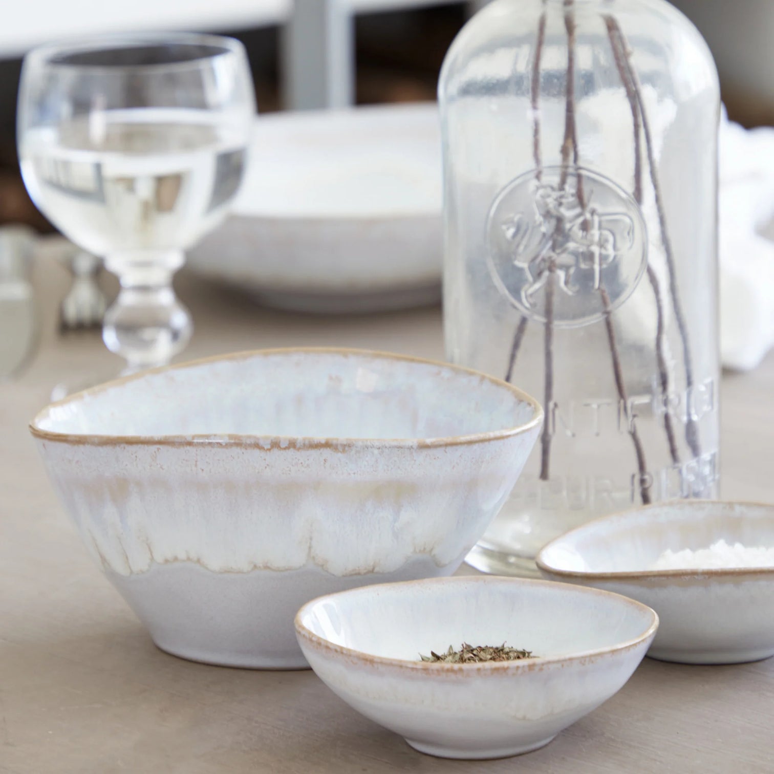 
Handmade Dip & Butter Dish "Brisa" - Salt / 10.3 x 7.9 cm, 80 ml