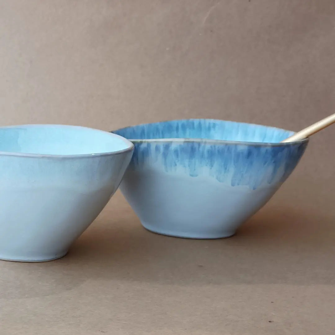 
Handmade Dip & Butter Dish "Brisa" - Salt / 15.5 x 12 cm, 200 ml