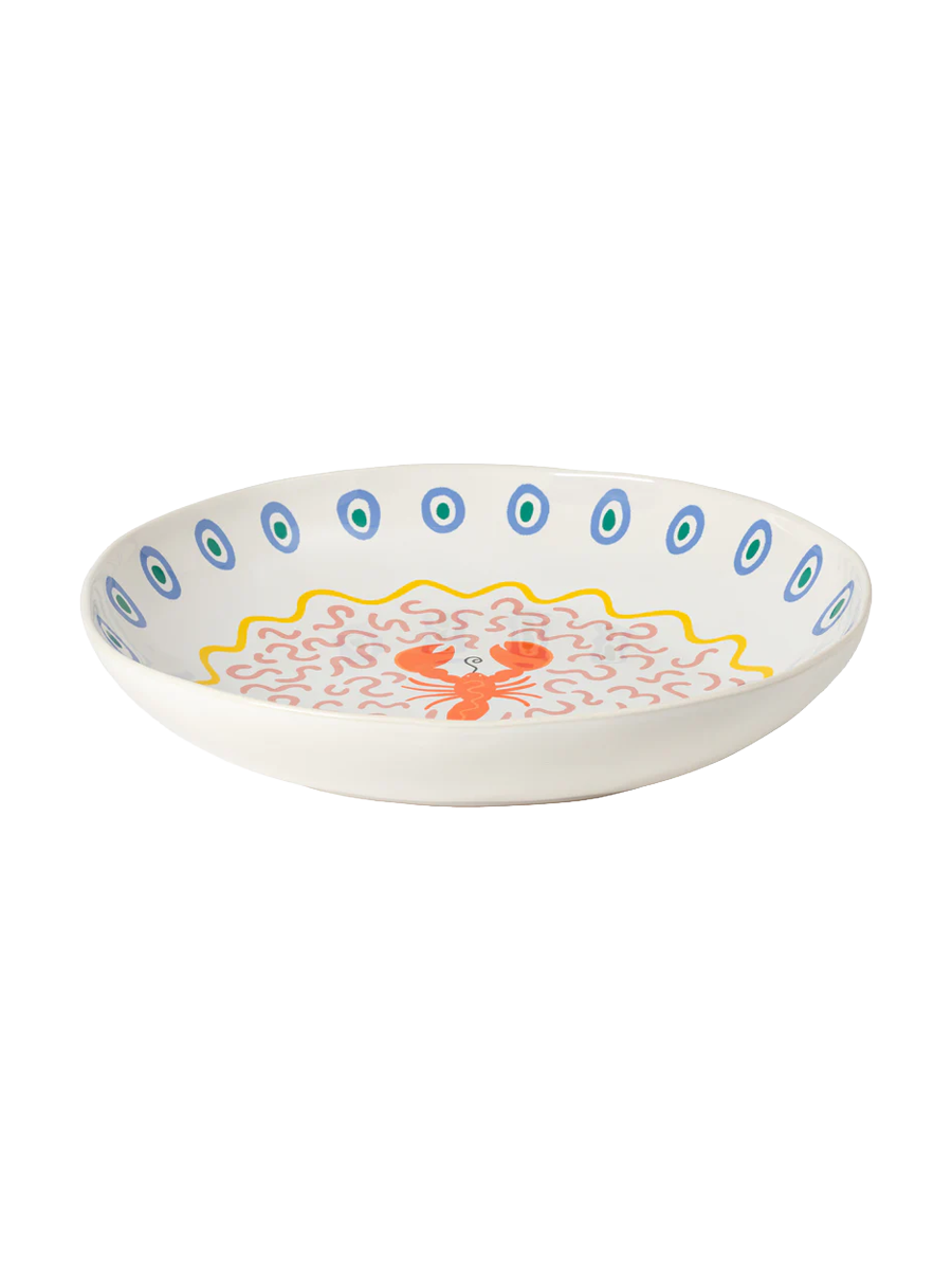 
Handmade Serving & Pasta Bowl "Summer Bliss Lobster"