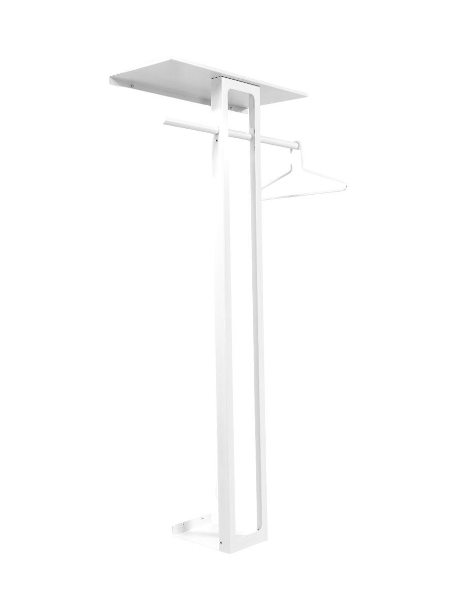 
Designer Wall Coat Rack "Luno Large 70" - White