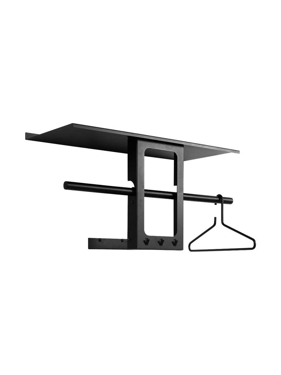 
Designer Wall Wardrobe "Luno Small 70" - Black