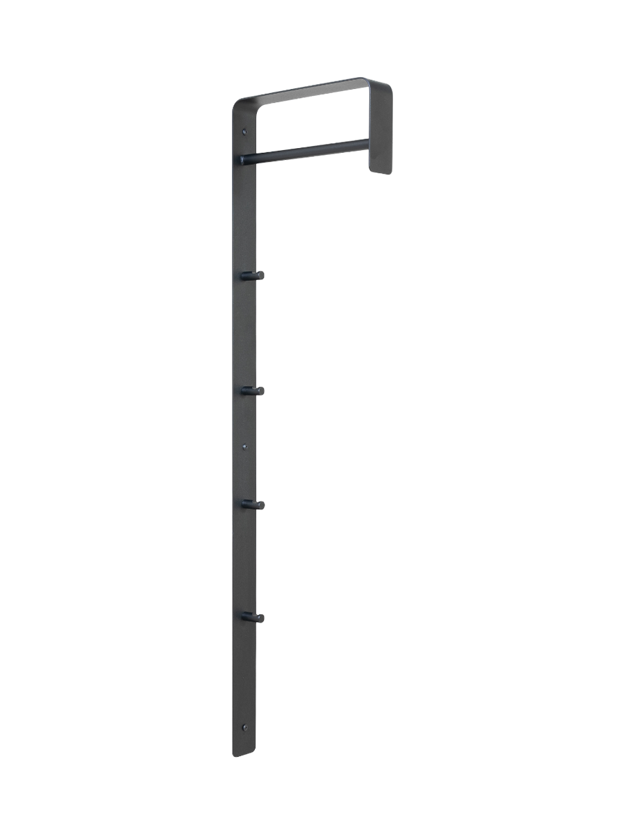 
Design Wandgarderobe „Arcus Bar“ - Schwarz