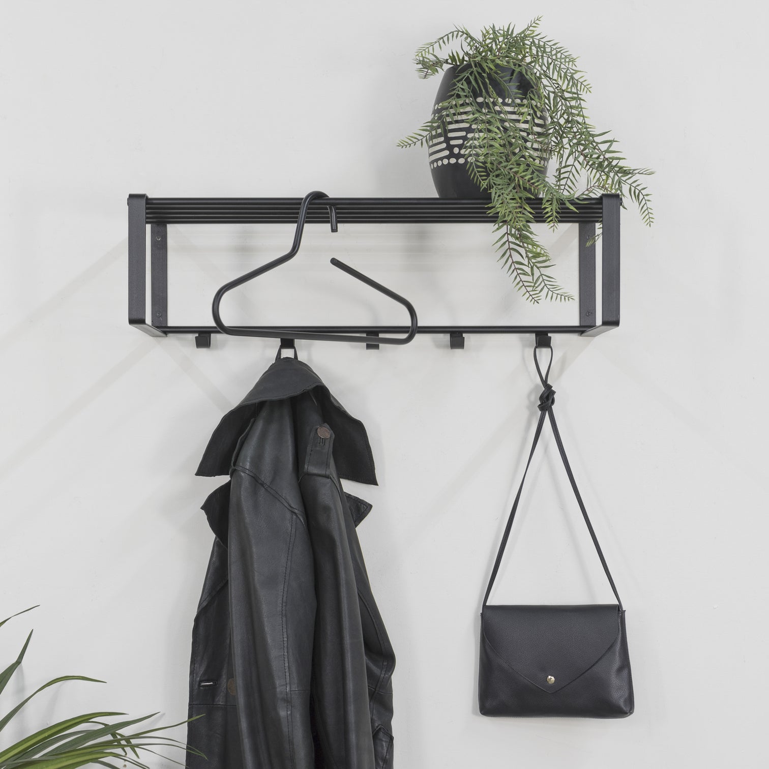 
Porte-manteau mural design « Rex 2 » - Noir