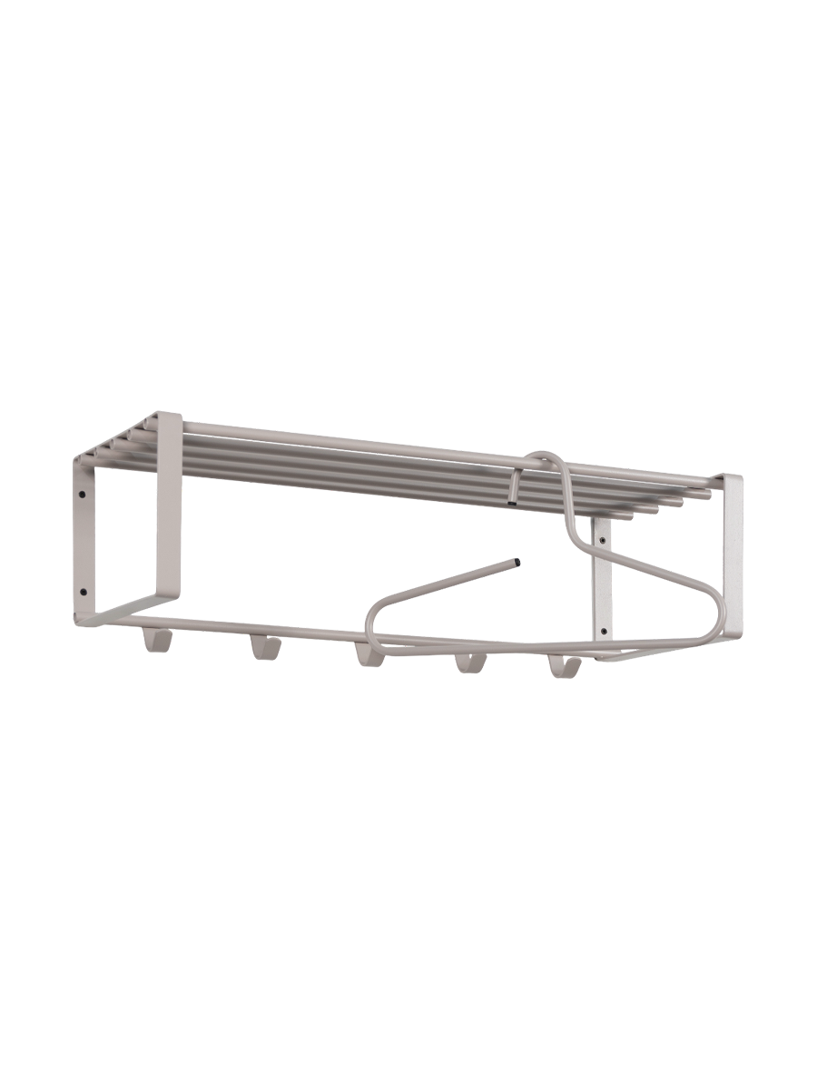 
Porte-manteau mural design « Rex 2 » - Taupe soyeux