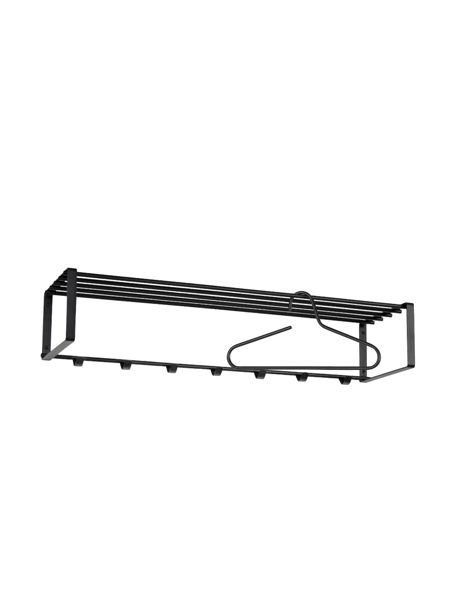 
Design Wandgarderobe „Rex 2 XL“ - Schwarz