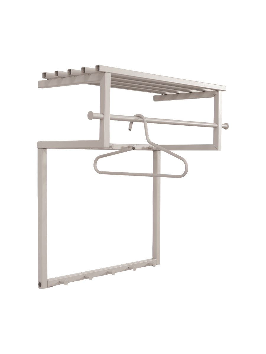 
Porte-manteau mural design « Rizzoli » - Taupe soyeux