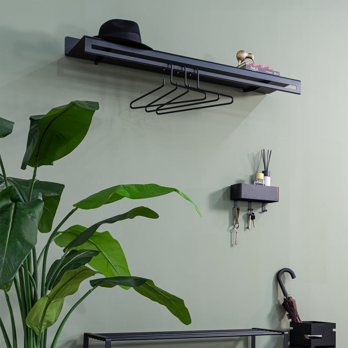 
Portemanteau mural design « Sway 120 » - Noir