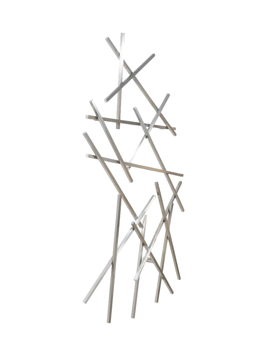 
Designer Wall Coat Rack "Matches Large" - Stainless Steel