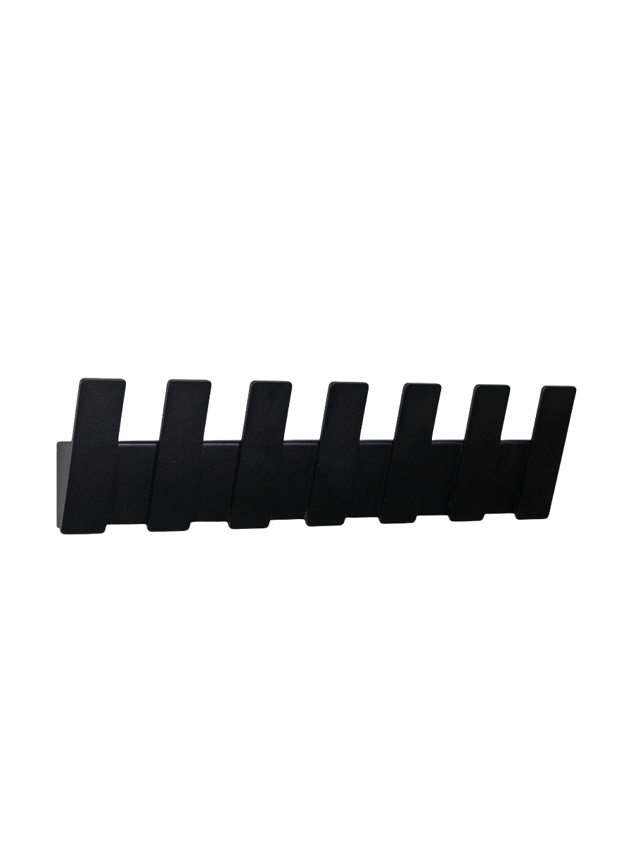 
Attaccapanni da parete di design “Angle Seven” - Nero