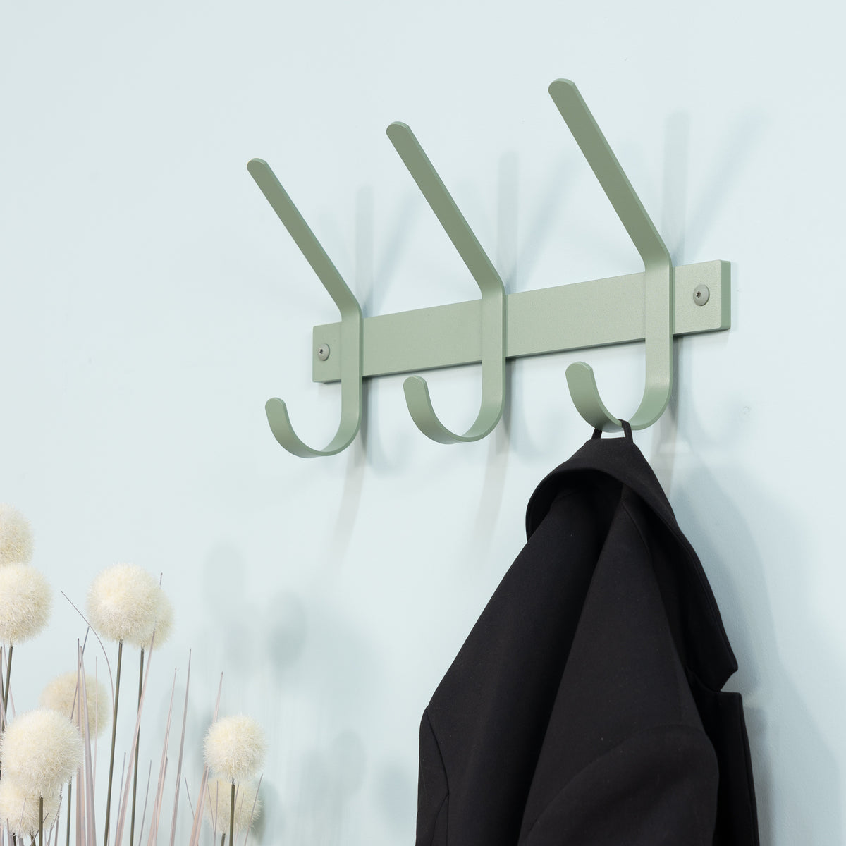 
Design Garderobenleiste „Dexter 3“ - Dusty Green