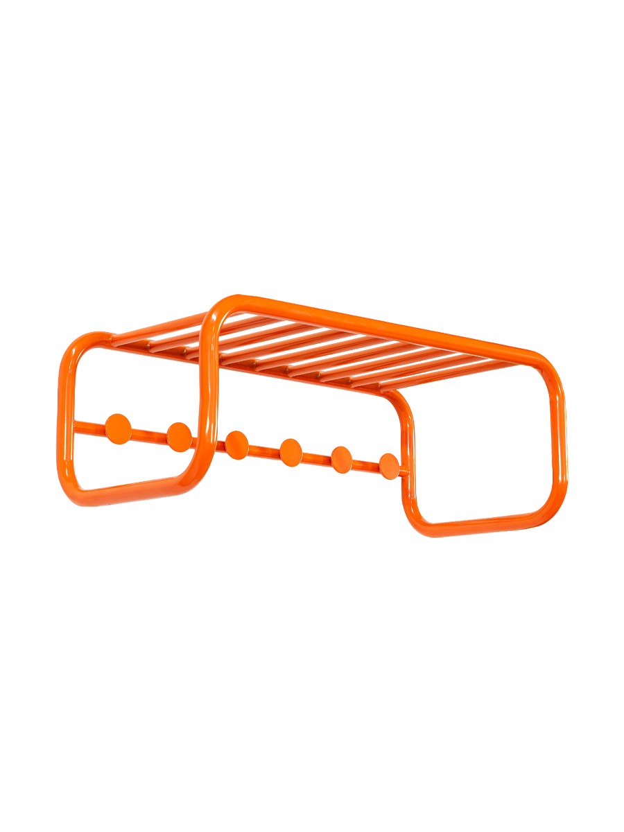 
"Retro" Design Wall Wardrobe - Pure Orange
