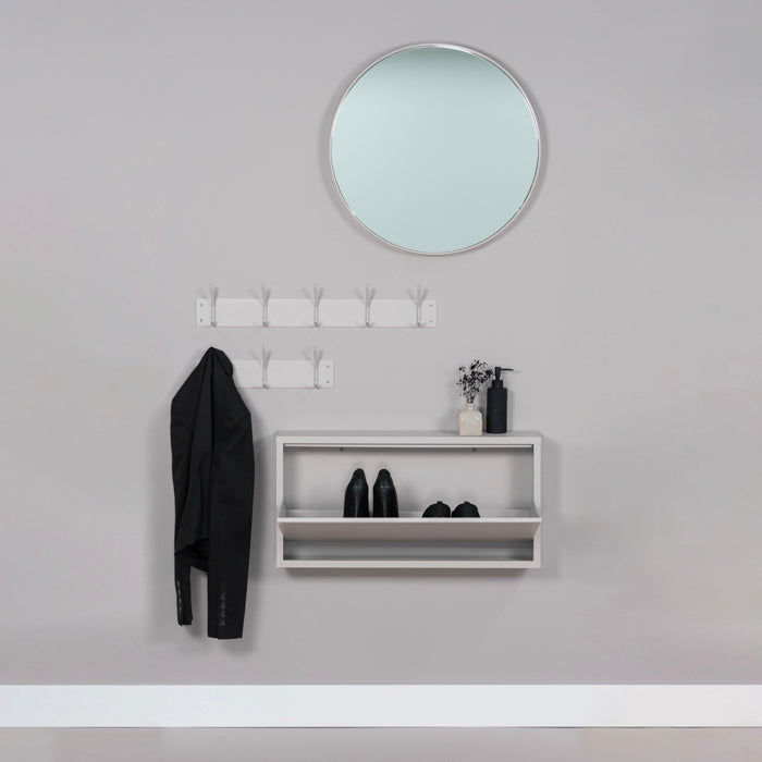 
Design Garderobenleiste „Fusion 3“ - Silky Taupe