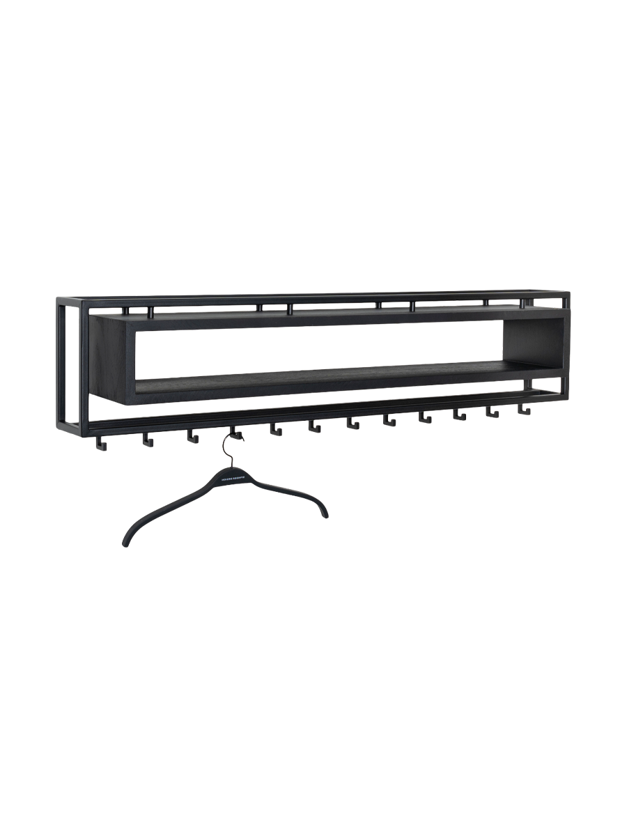 
Designer Wall Coat Rack "School 120" - Black
