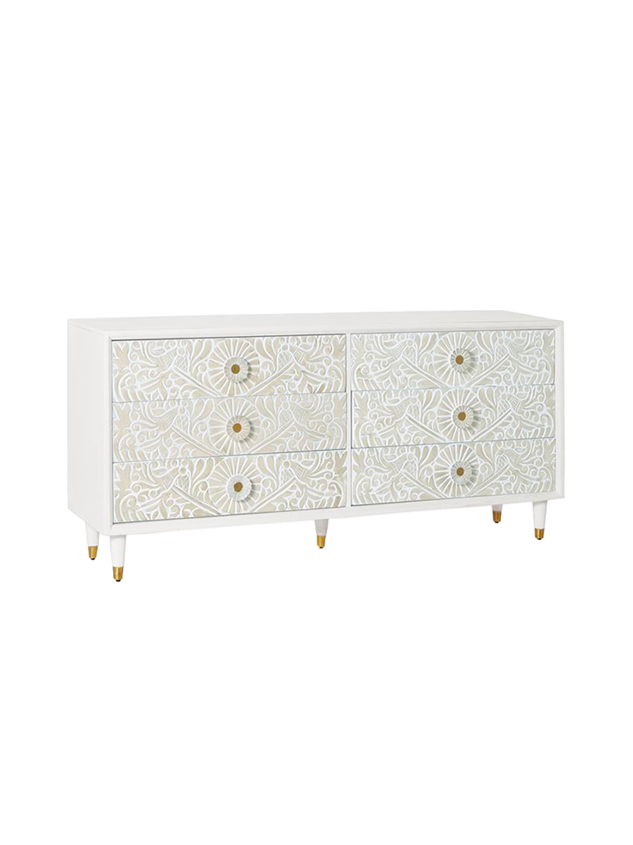 
Handcrafted, solid "Bali" dresser, 170 x 80 cm