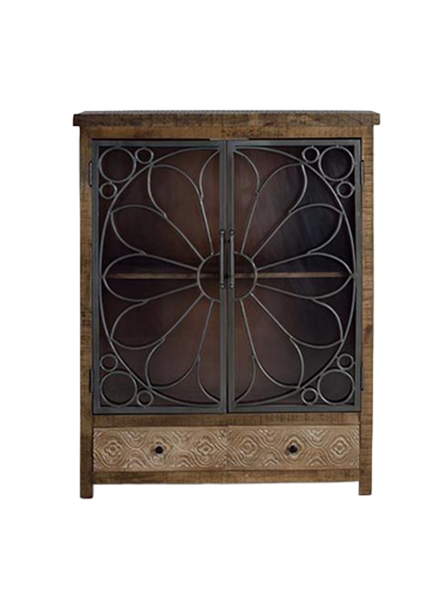 
Massives Highboard / Vitrine „Broome“