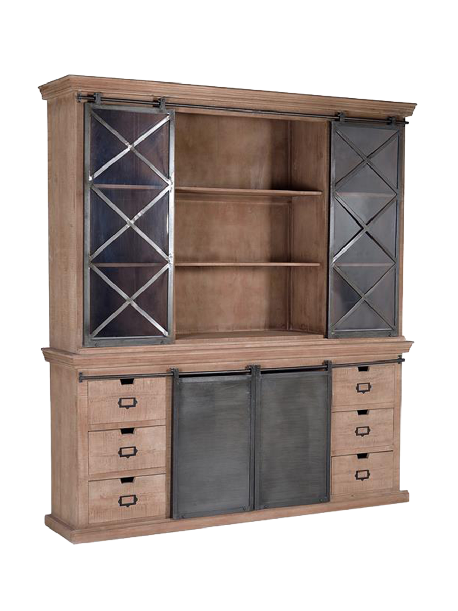 
Vitrine « Tyson » au design industriel - 220 x 200 x 45 cm