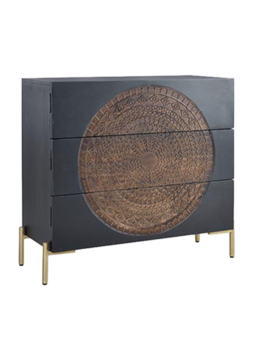 
Commode design massive « Pariso », 90 x 95 cm
