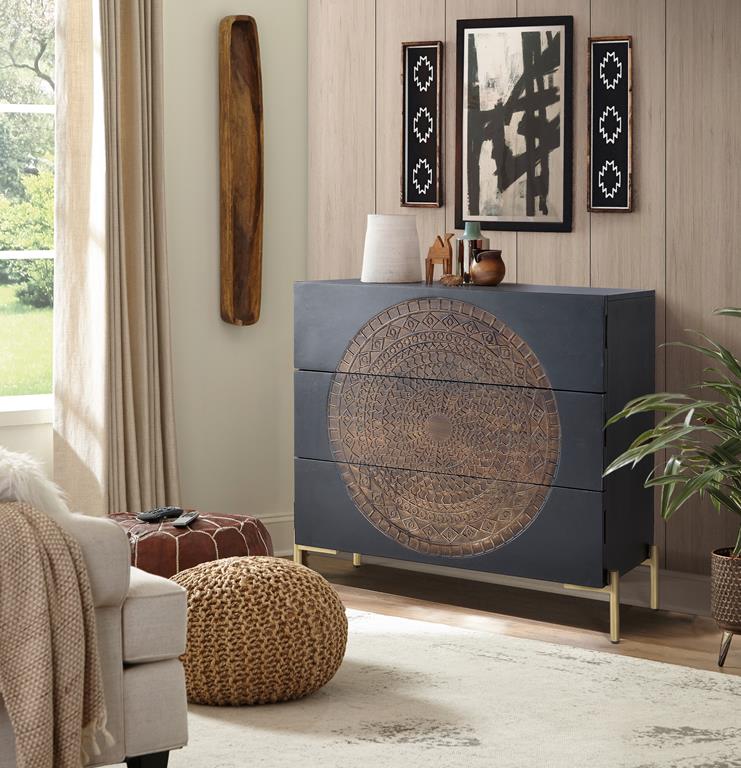 
Commode design massive « Pariso », 90 x 95 cm