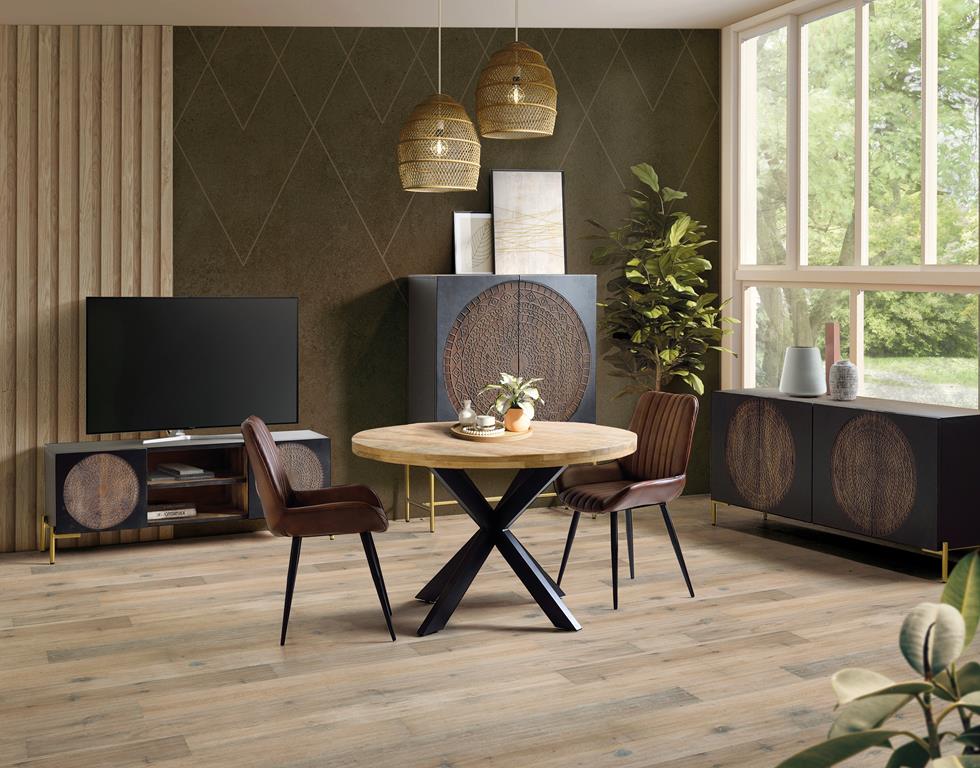 
Credenza bassa di design massiccia «Pariso», 145 x 56 cm