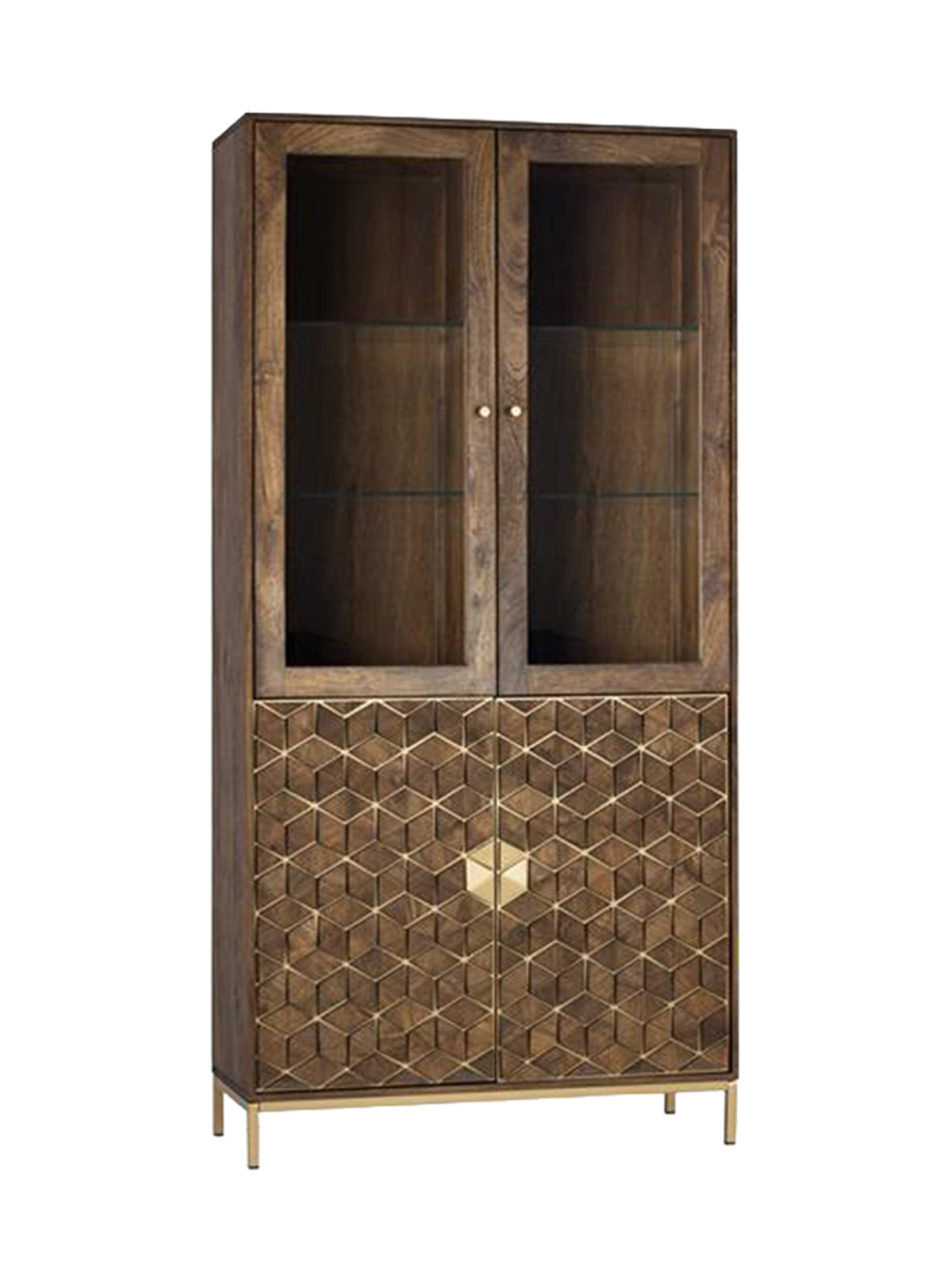 
Design Vitrinenschrank „Bora Bora“ 2-türig, 200 x 98 cm