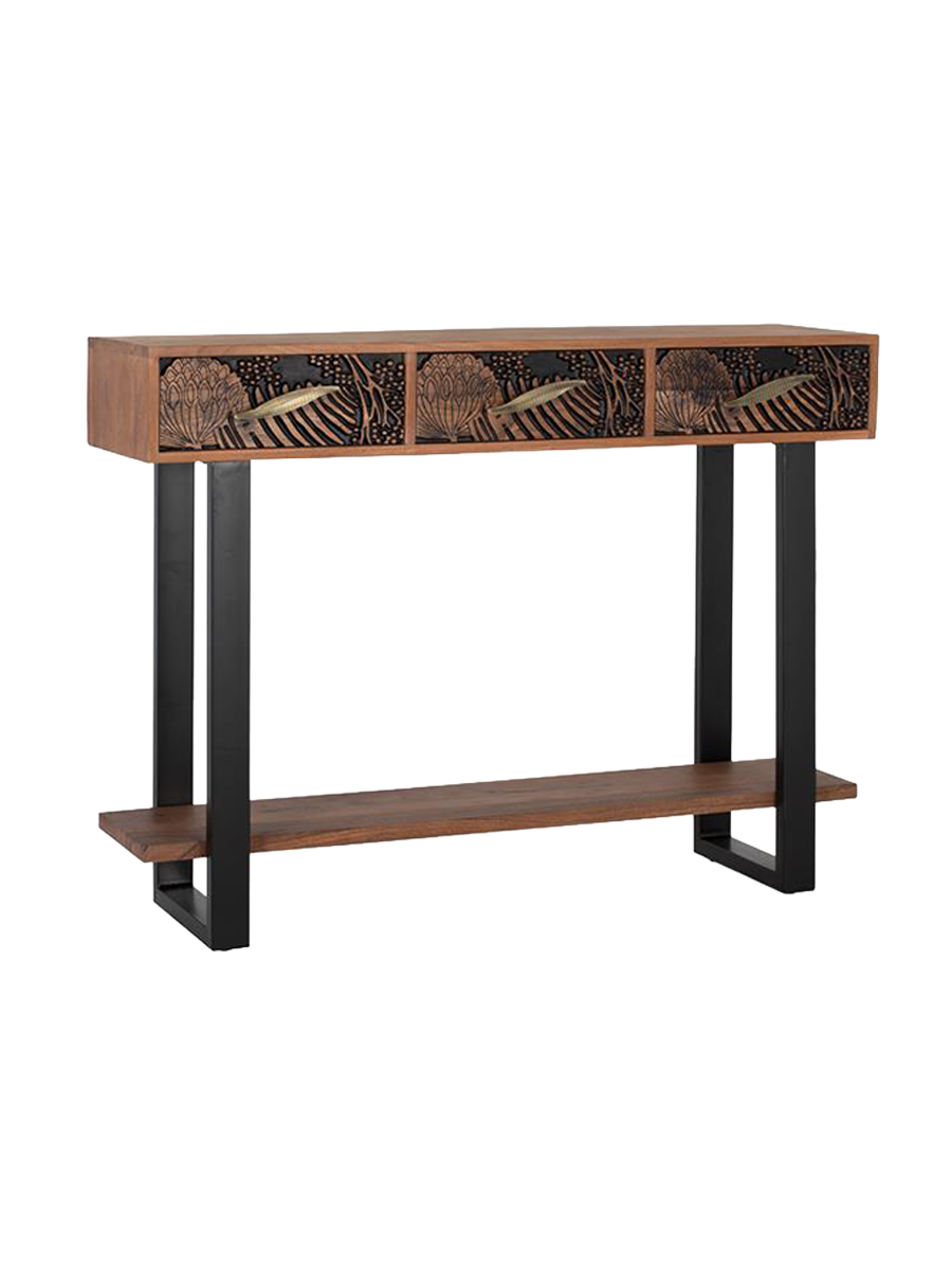 
Consolle di design massiccia «Tropicana», 120 x 91 cm