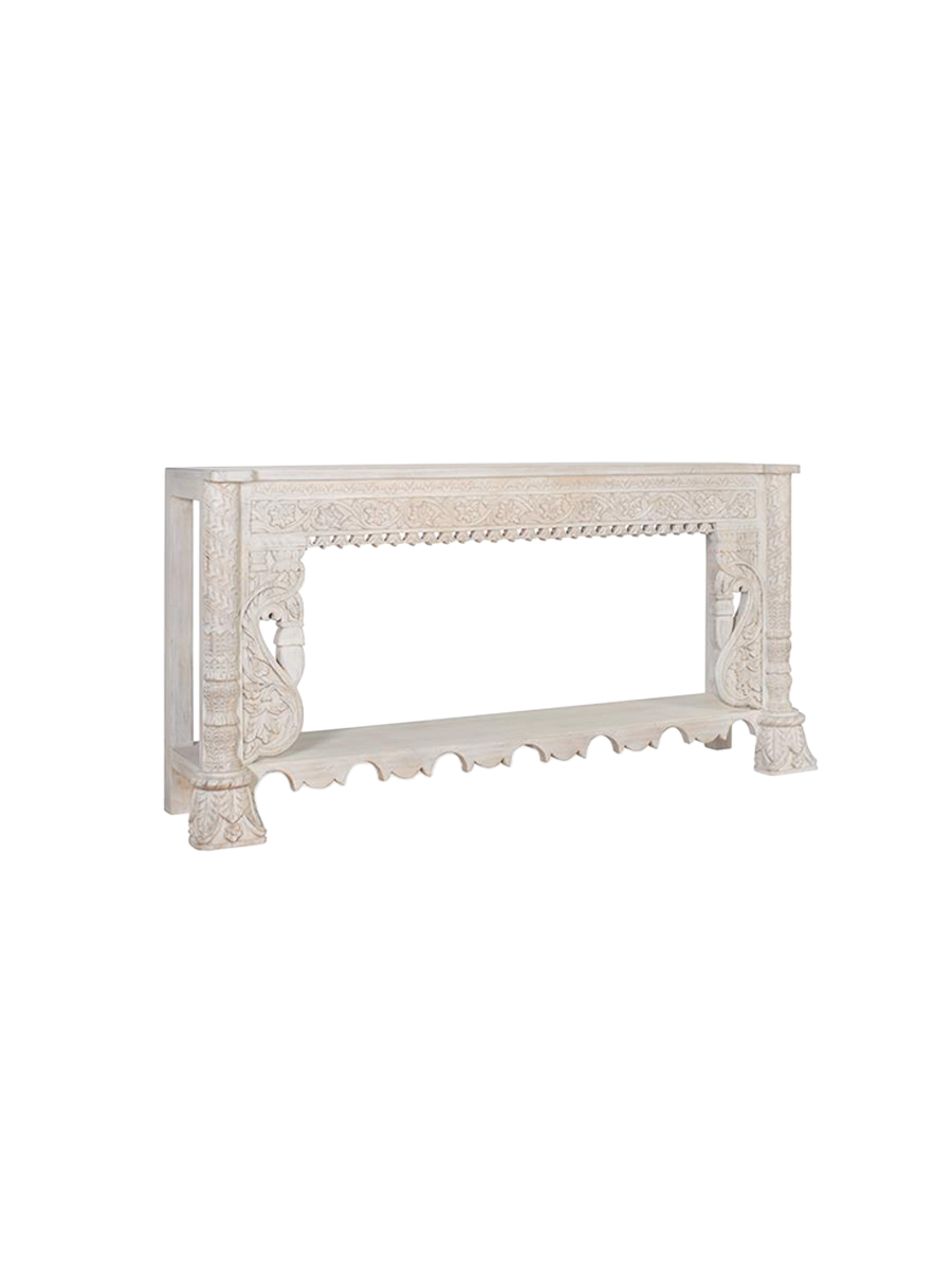
Handgefertigter, massiver Konsolentisch „Bhopal“, 180 x 90 cm