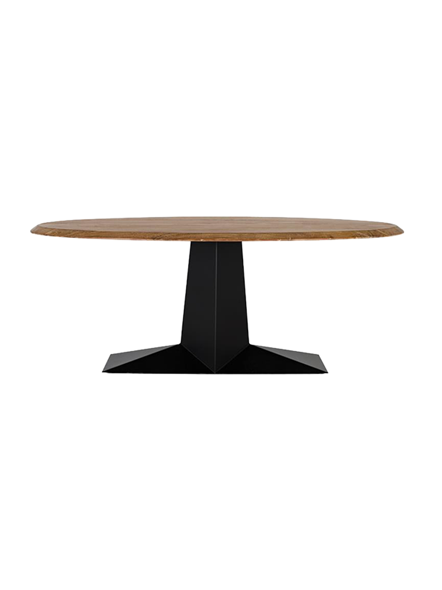 
Solid, Oval Design Dining Table "Momax" 200 x 100 cm