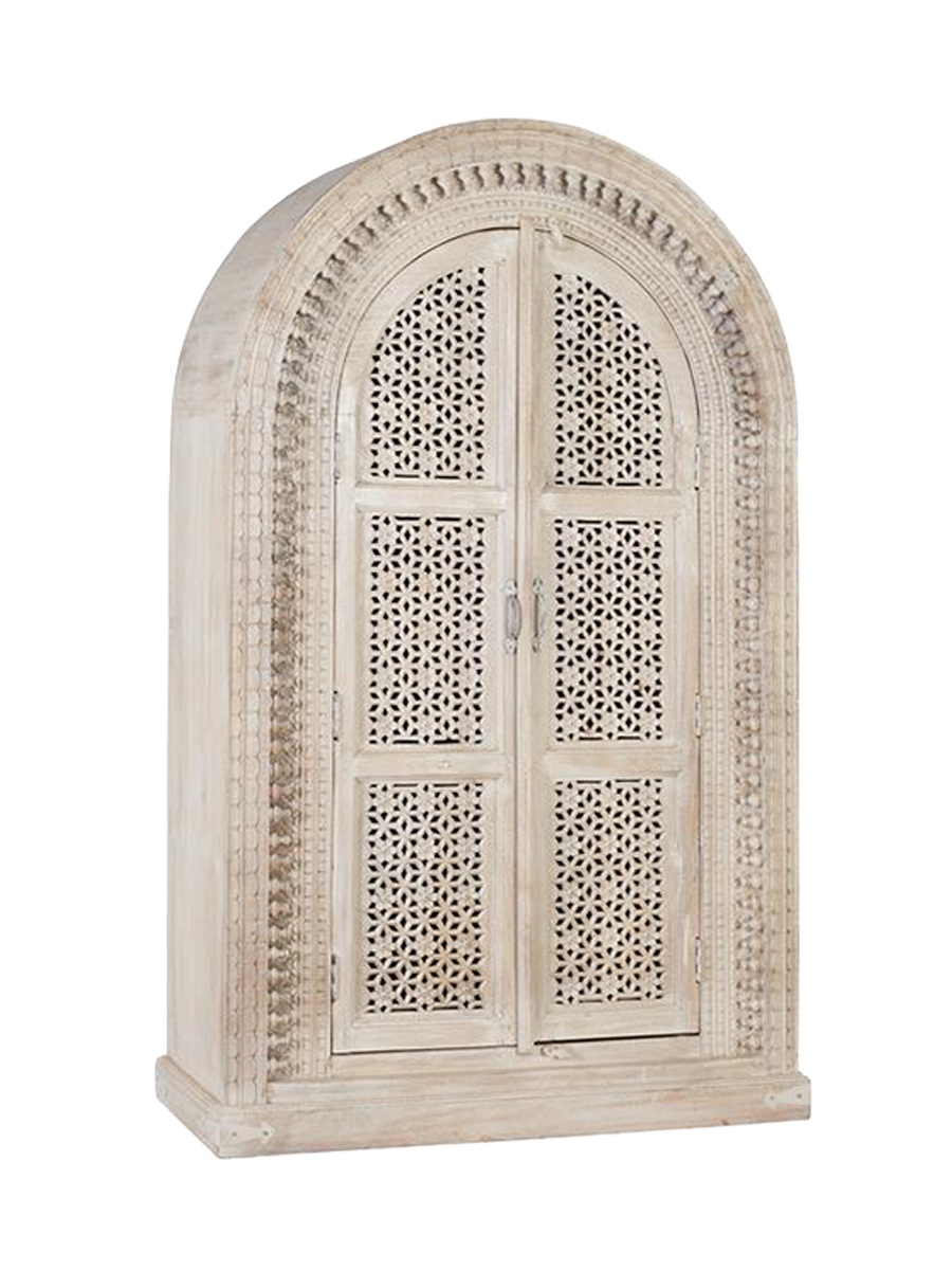 
Handgefertigter, massiver Schrank „Bhopal“ 180 x 110 cm