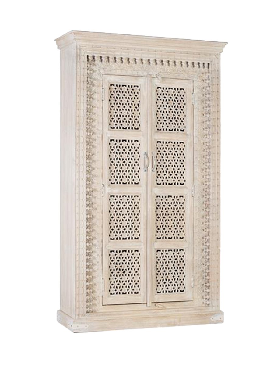 
Handgefertigter, massiver Schrank „Bhopal“ 190 x 110 cm