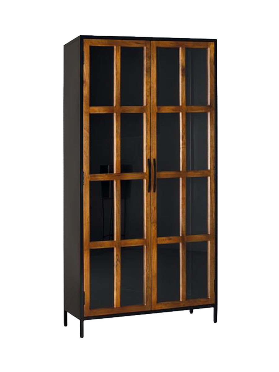 
Design Vitrinenschrank „Berhampur“ 2-türig