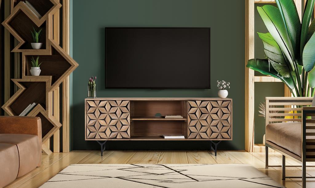 
Meuble bas design « Mysore » - 147 x 57 x 38 cm