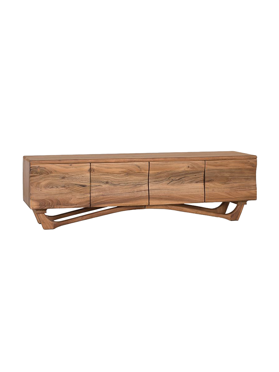 
Mobile TV in legno massello “Ellora”, a 4 ante