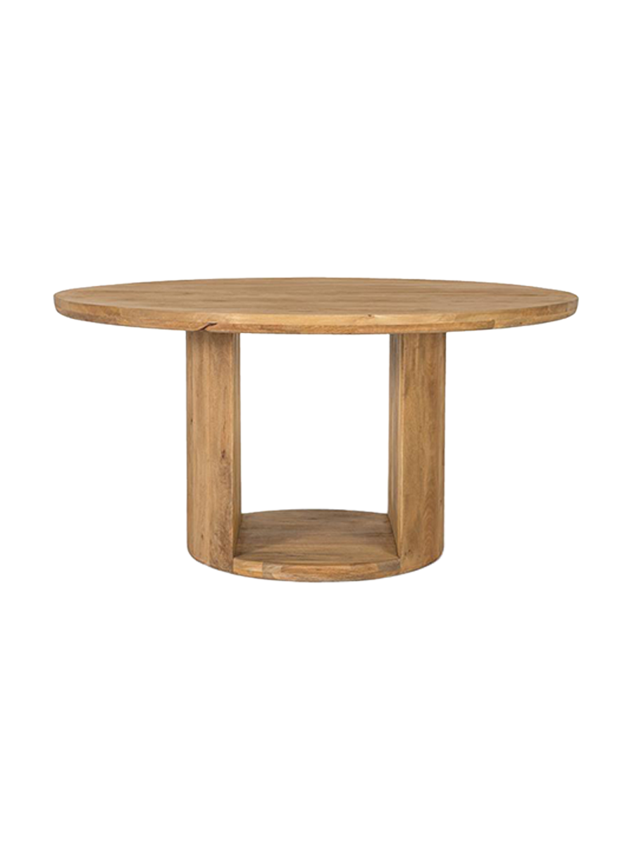 
Tavolo da pranzo rotondo in legno massello “Nashik” Ø 150 cm