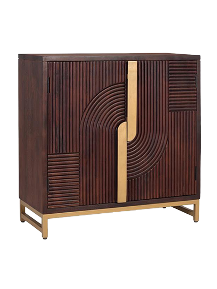 
Massives Sideboard „Arco“ mit 3D-Effekt, 2-türig